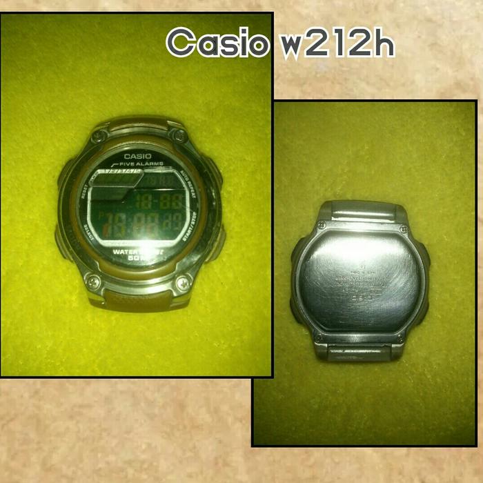 jam digital casio w212h bahan