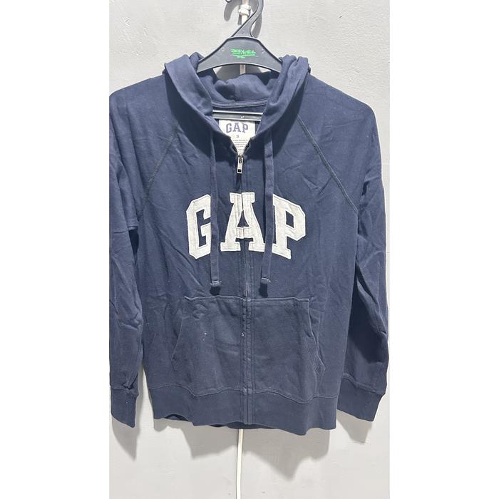 Thrifting Hoodie Zipper GAP Warna Navy