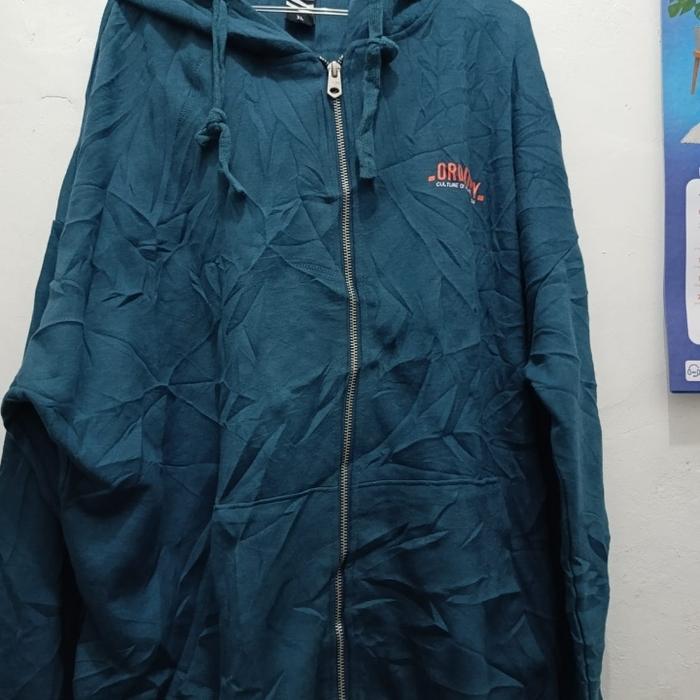 Hoodie Zipper dari NII ukuran LD : 70cm P : 75cm