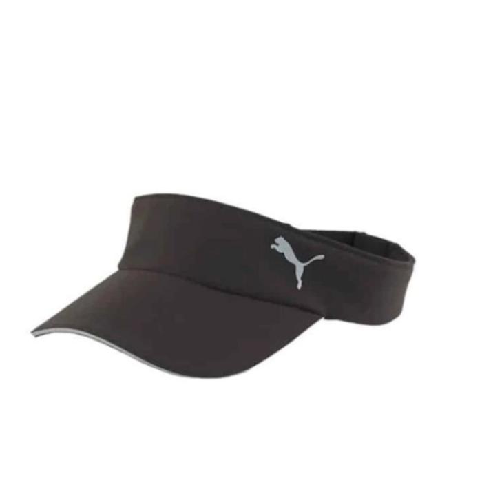Puma Running Visor Cap Black Hitam 026165-01 Unisex Topi Original 100%