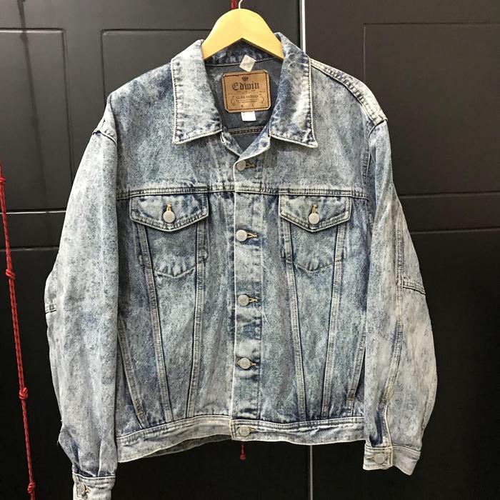 jaket jeans edwin vintage L