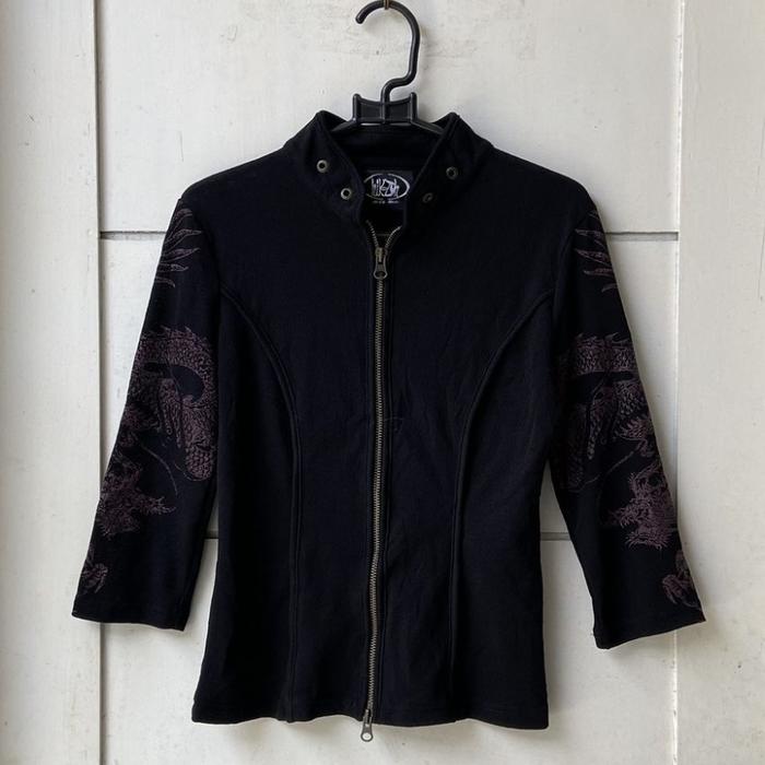 OZZ ON Black Zipper Jacket