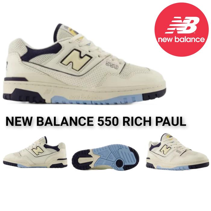 Sepatu NB New Balance 550 Rich Paul Sepatu Pria Sepatu Olahraga Sepatu Lari Sepatu Casual Sepatu Spo