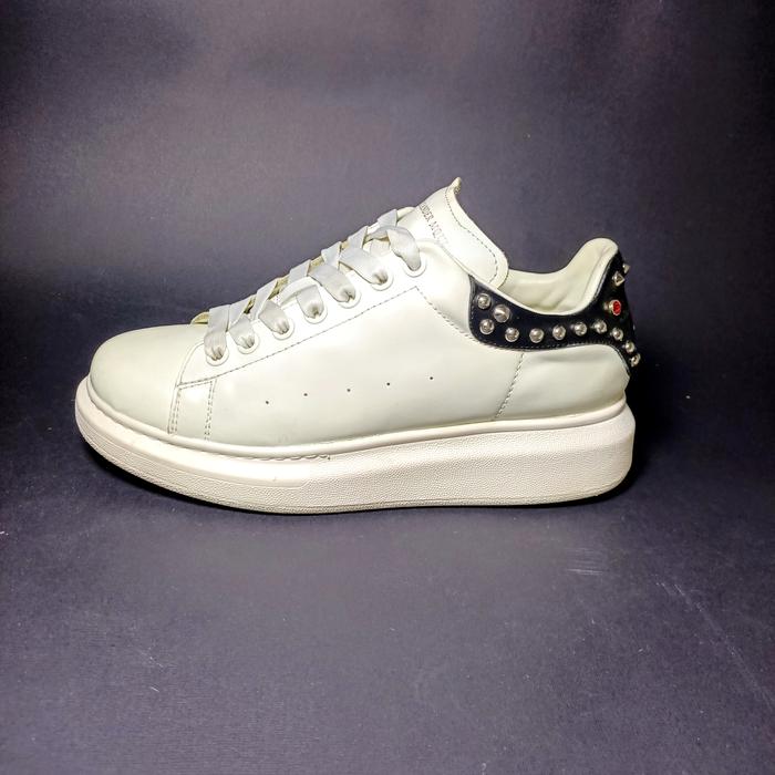 Alexander McQueen 42, sepatu Italy, sepatu kulit, not Salvatore Ferragamo Rick Owens
