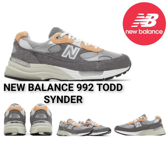 Sepatu NB New Balance 992 Todd Synder Sepatu Casual Sepatu Sport Olahraga Sepatu Lari Sepatu Santai 