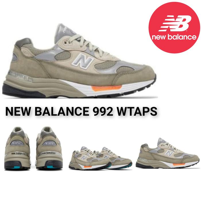 Sepatu NB New Balance 992 WTAPS Olive Drab Sepatu Casual Sepatu Sport Sepatu Olahraga Sepatu Lari Se