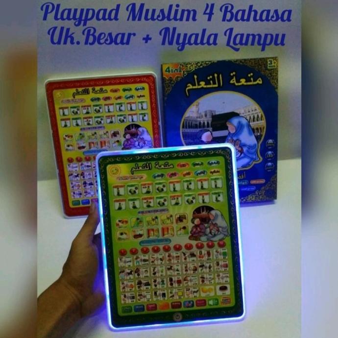 Mainan Playpad Anak Muslim Ipad Arab 4 Bahasa / Playpad Arab 4 Bahasa