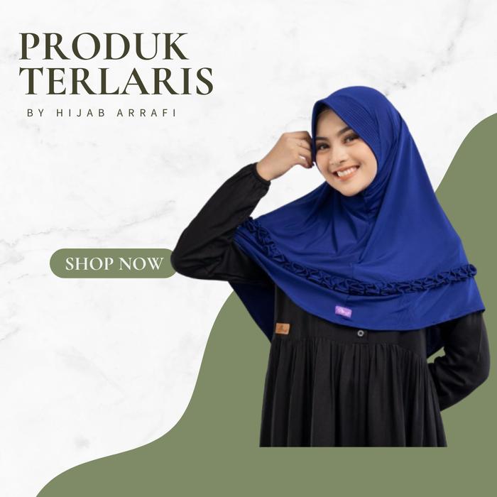 AR 192 BY HIJAB ARRAFI HIJAB INSTAN POLOS BERGO SIMPLE BERGO OLAHRAGA KERUDUNG READY STOK