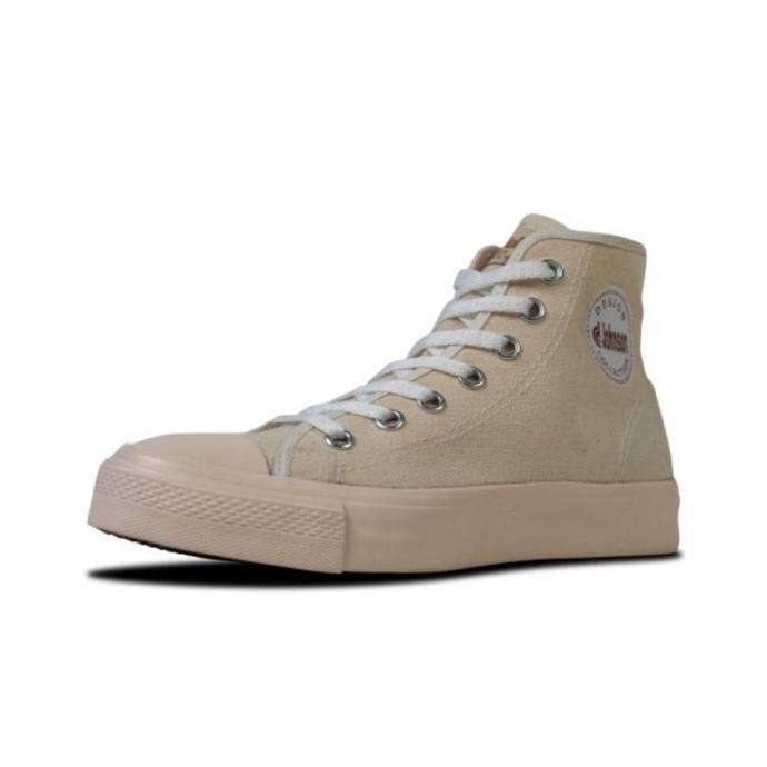 Johnson Basic High Milky Sepatu Putih Sekolah Pria Wanita Sneakers Ori #Gratisongkir