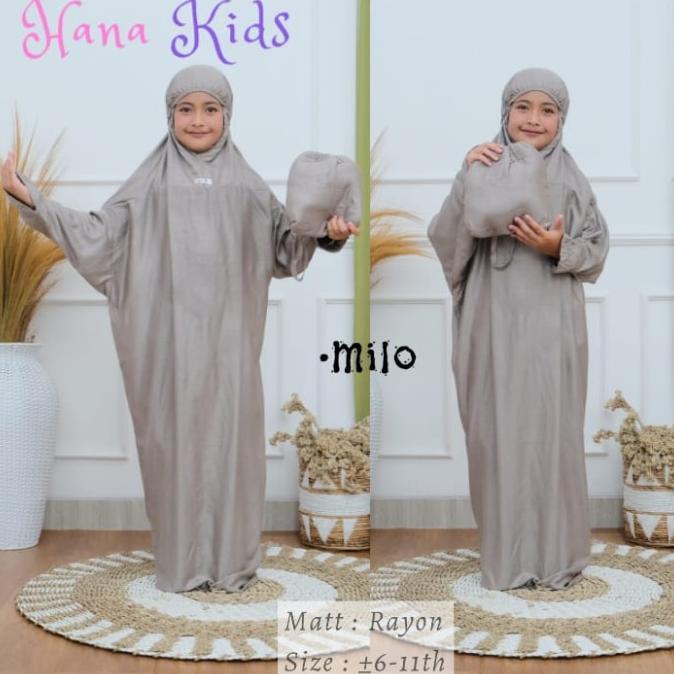 Mukena Terusan Anak SD bahan rayon free tas