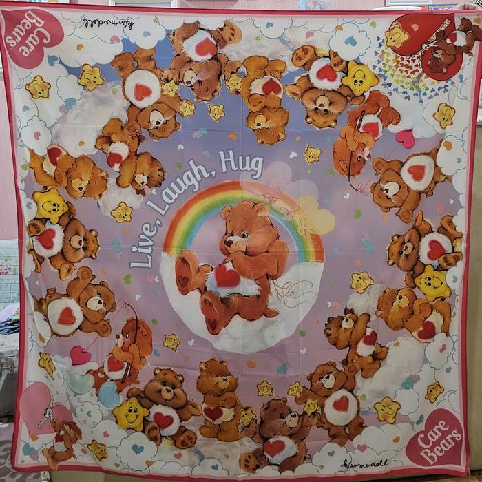 scarf premium kiss me doll X Care bears
