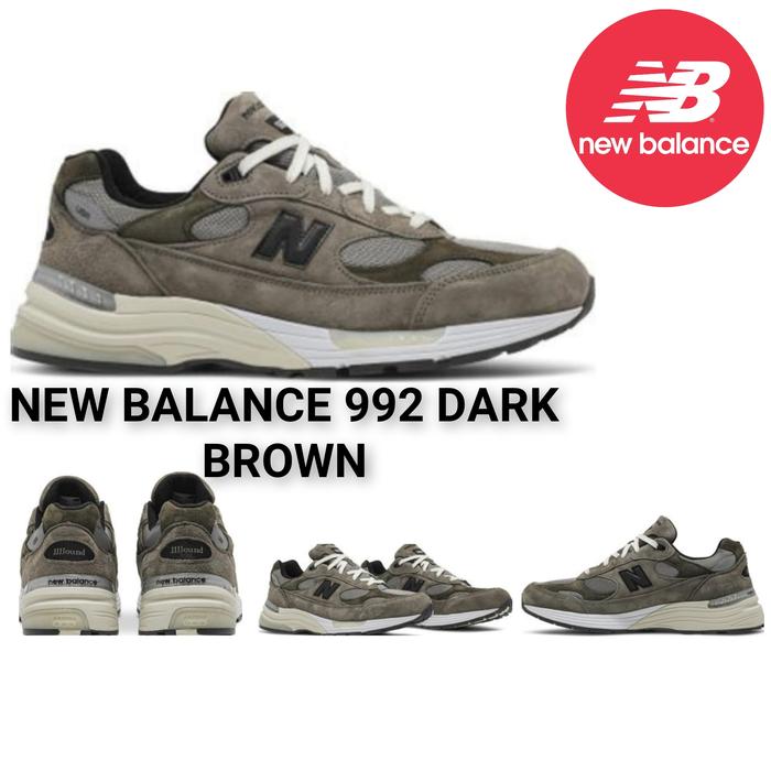 Sepatu NB New Balance 992 JJ....0und Brown grey