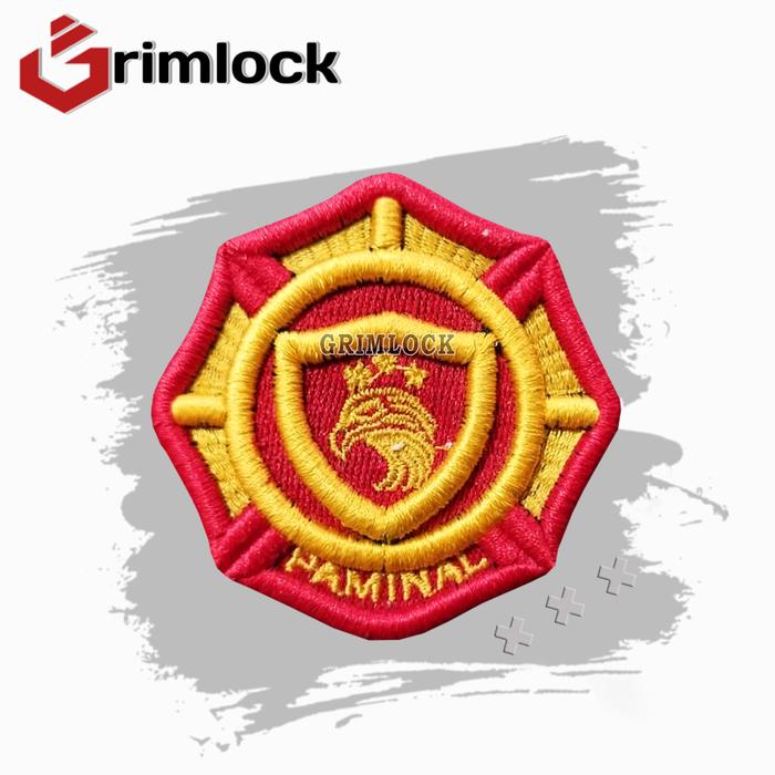 Bet Roda Paminal Polri Bordir / Badge Roda Paminal Polri Bordir / Bordir Pdl Timbul