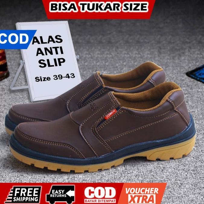 Sepatu Slip On Pantofel Pria Kulit Pakalolo Original 100% #Gratisongkir