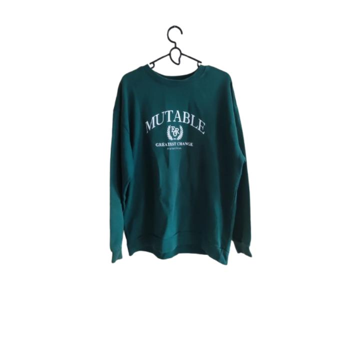 CREWNECK MUTABLE HIJAU ECOLIER - CREWNECK BEKAS/SECOND