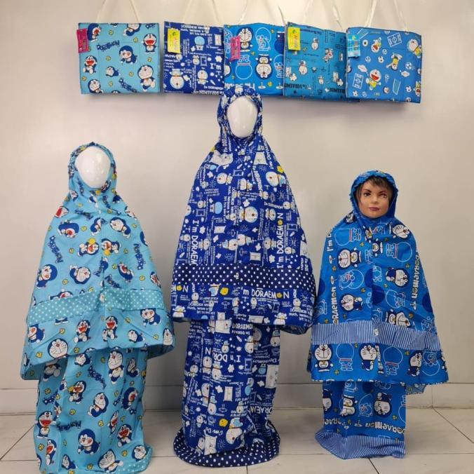 Mukena Bali anak karakter DORAEMON stelan ANGGI COLLECTION