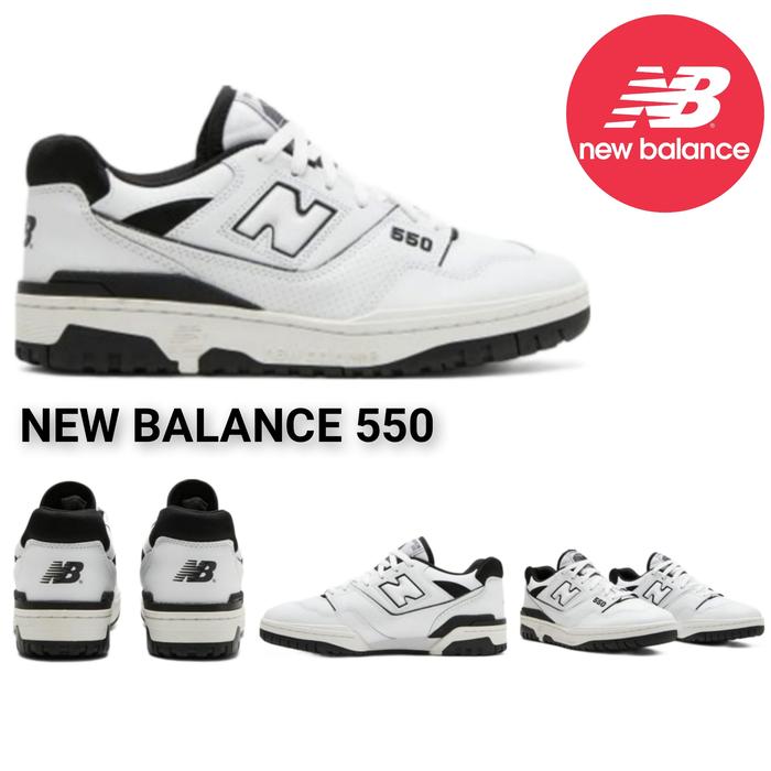Sepatu NB NB 550 New Balance 550 White Black Oreo Sepatu Casual Sepatu Sport Olahraga Lari Sepatu Sa
