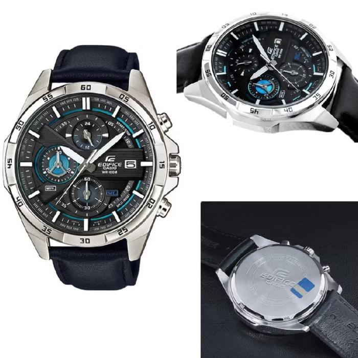 Jam Tangan Casio Edifice - EFR 556 Kulit - Lengkap