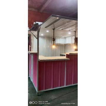 Booth container Rangka besi Galvanis