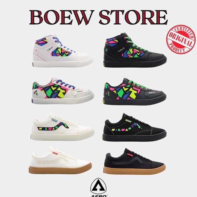 Aerostreet Volt X Hoops / Massive X Volt / Gum / Neon Putih & Hitam #Gratisongkir