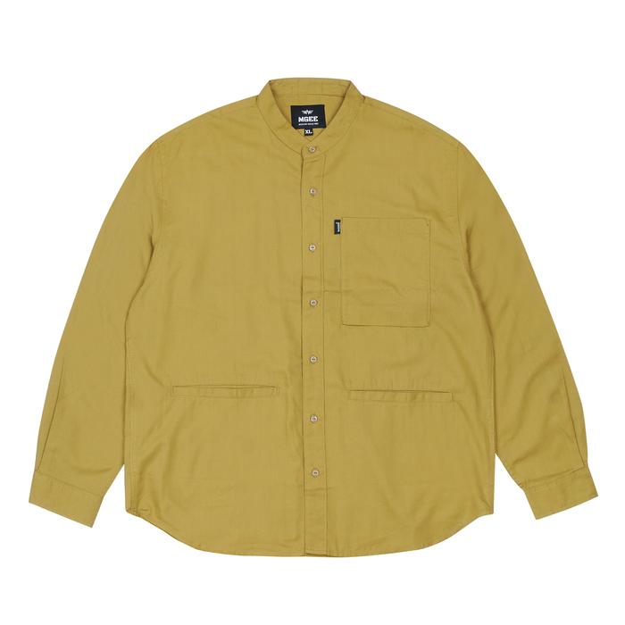 Baju Koko Original MGEE - Kemeja Koko Lengan Panjang Pria Original MGEE Axton CKPR 003 Lime
