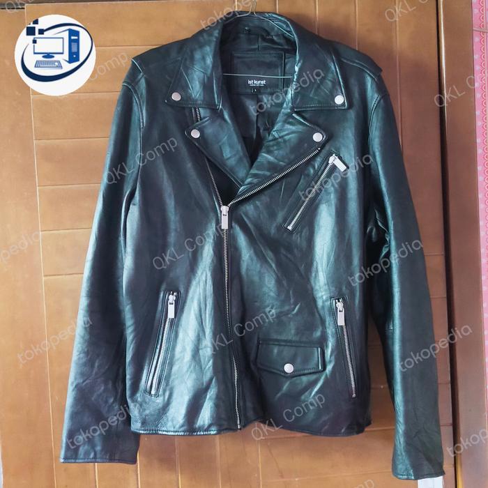 jaket ramones second kulit asli