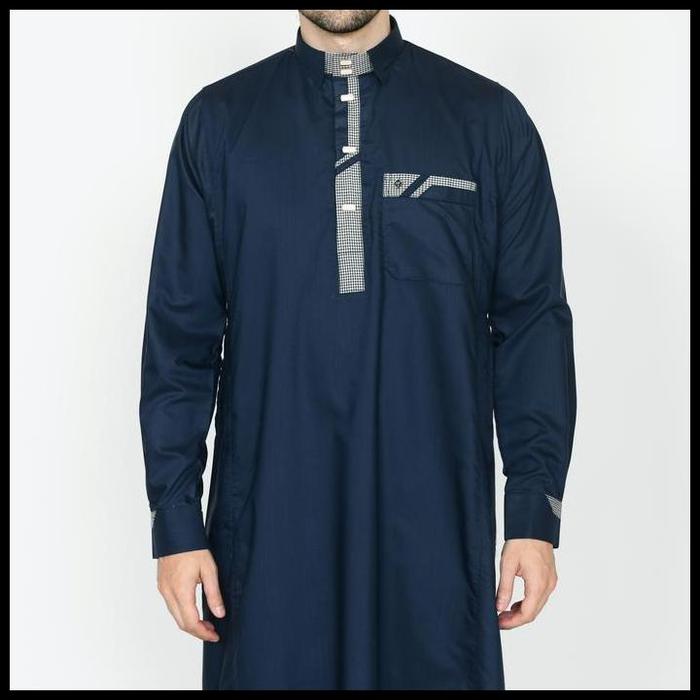 Terlaris Gamis Jubah Alwaan Dengan Variasi Kerah Manset Jd053 Baju Muslim Pria Dewasa Lengan Panjang