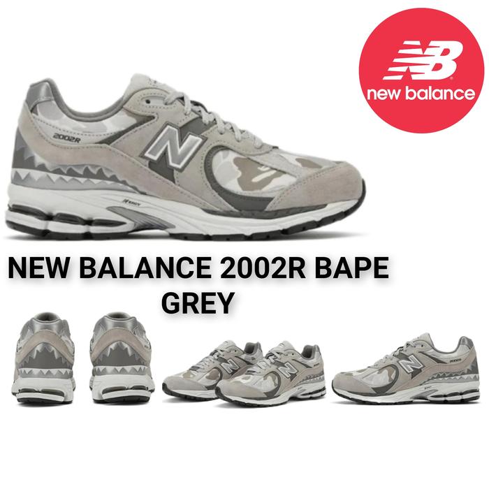 Sepatu NB New Balance 2002r Bape Grey Camo