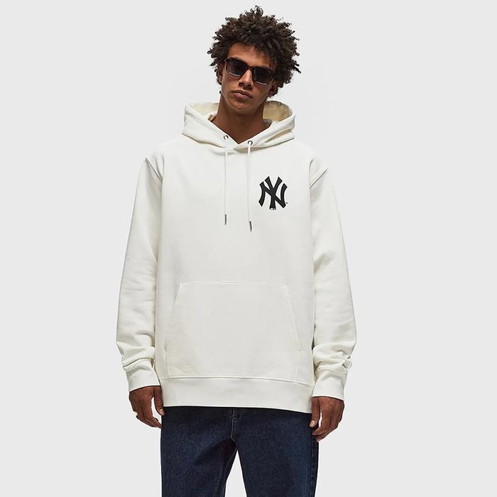 Hoodie Reguler Fit NY Yankees Putih