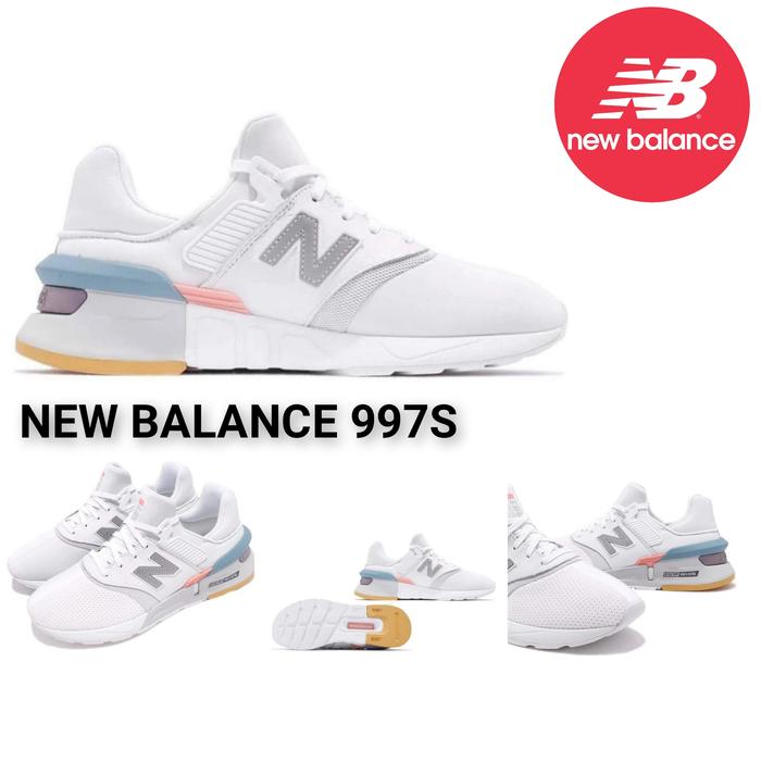 Sepatu Pria Wanita NB New Balance 997s White Blue