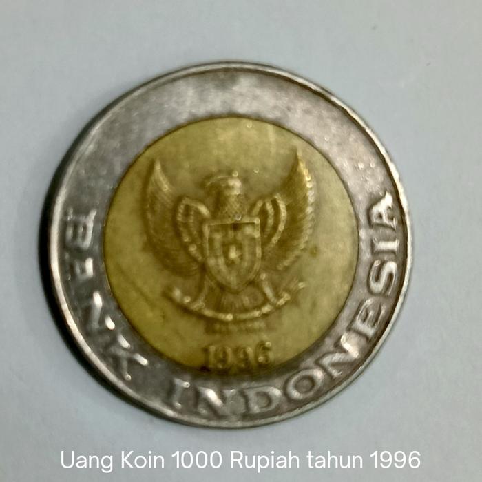Uang koin 1000 Rupiah Tahun 1996