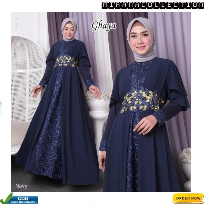 GAMIS PESTA GHAYA DRESS MUSLIMAH WANITA GHAYA MEWAH TERLARIS