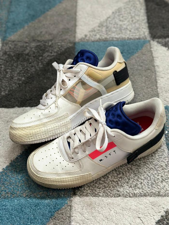 NIKE AIR FORCE 1 LOW TYPE N.354 White Strip Blue