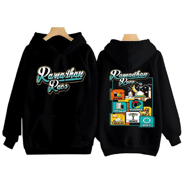 Jaket Sweater Dewasa Big Size Polossweater Dakwah Islami Muslim Salam Ramadhan Race 1443H Bigsize La
