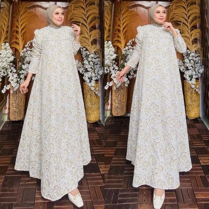 GAMIS FORMAL CANTIK MARINA OHC KATUN BORDIR