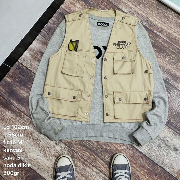 vest rompi kanvas size M minolta