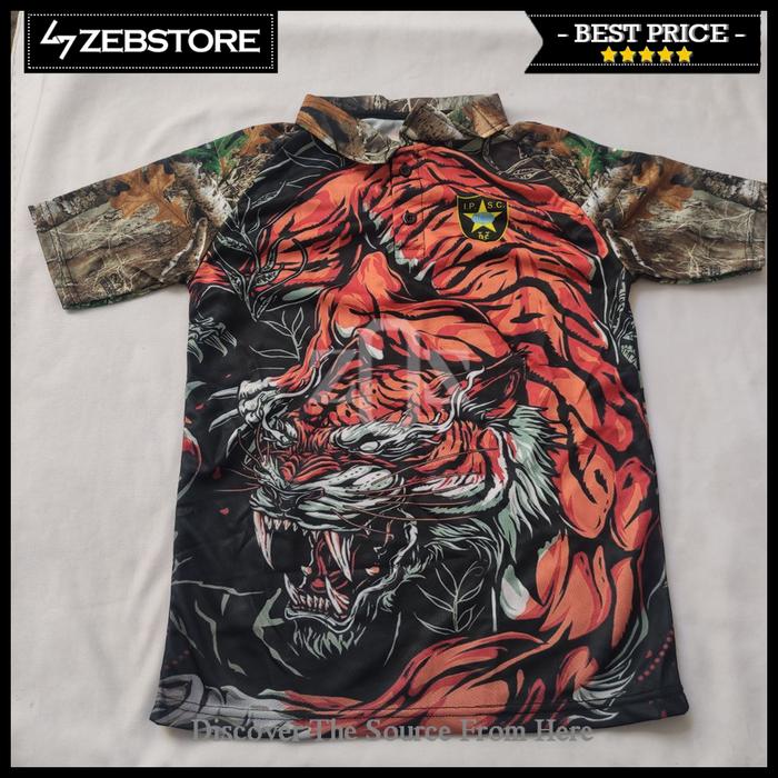 Baju Kaos Jersey Anak Child Red Tiger Wood IPSC