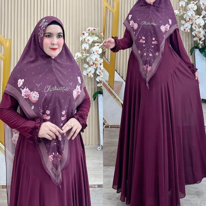 Amanda Series Set Syar’i Atasan Jersey | Syari Muslim Lembut Nyaman