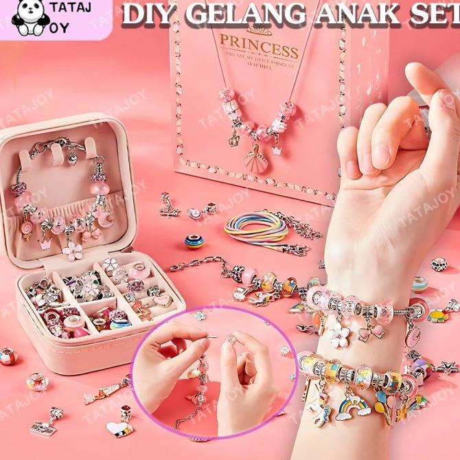 DIY Gelang Anak Set DIY Bracelet Accessories DIY Mainan Manik Anak