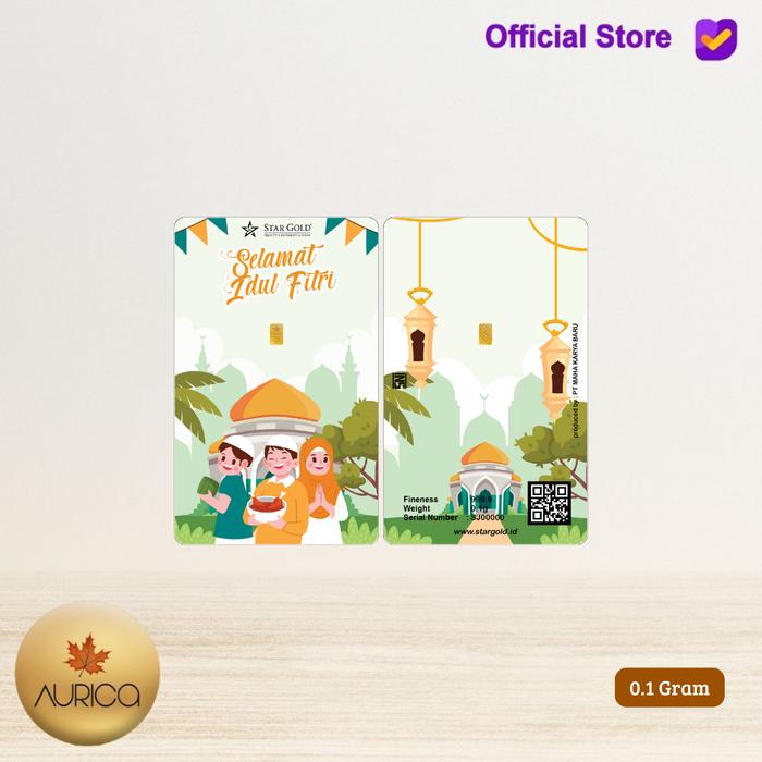 LOGAM MULIA STARGOLD IDUL FITRI SERIES KE 7 - 0.1 GRAM