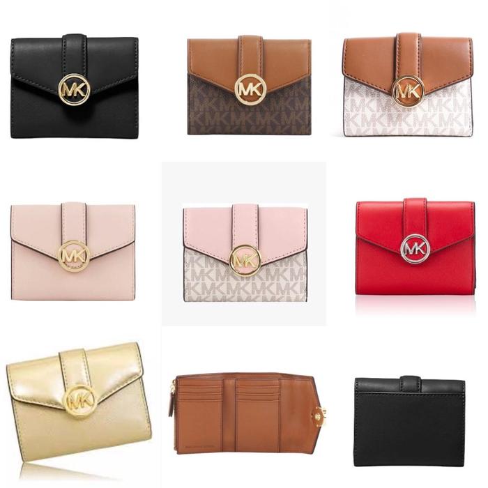 MICHAEL KORS CARMEN MEDIUM FLAP BIFOLD WALLET ORIGINAL READY STOCK