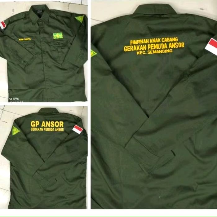 Kemeja Ansor baju Ansor seragam Ansor Pdh Ansor Pdl Ansor kemeja kerja Ansor baju kerja Ansor seraga