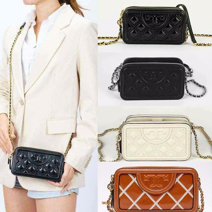 TORY BURCH FLEMING DOUBLE ZIP MINI BAG ORIGINAL READY STOCK