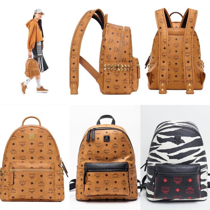MCM SMALL STRAK BACKPACK VISETOS ORIGINAL READY STOCK