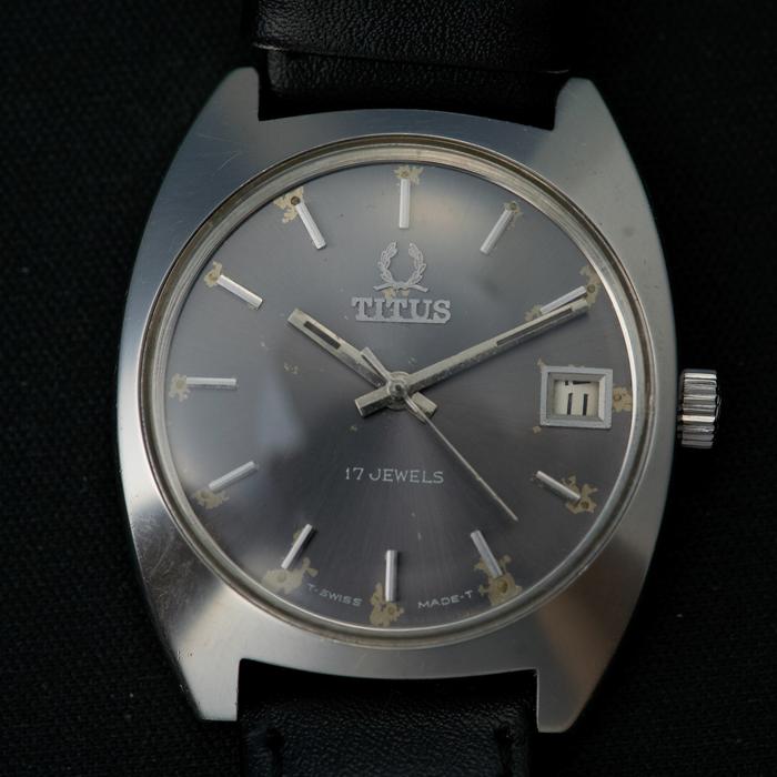 Jam Solvil Et Titus Grey Dial Manual Winding Watch