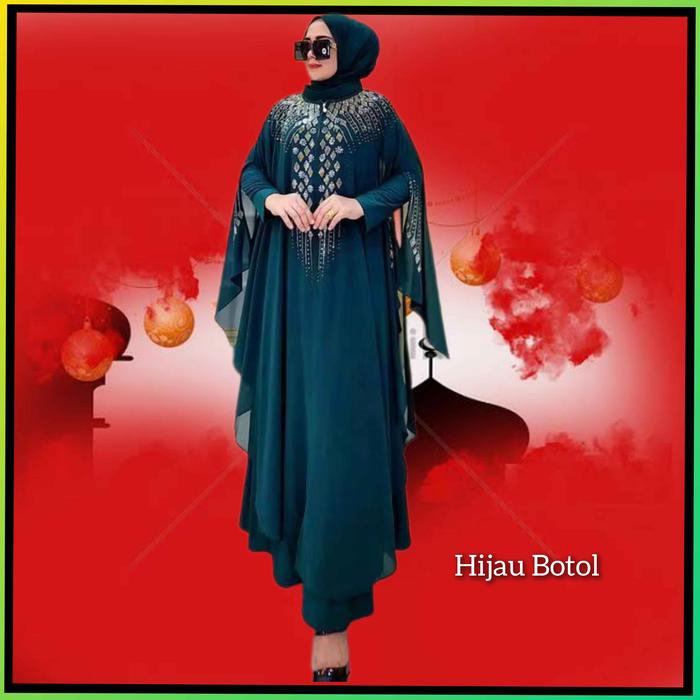 dress pesta jumbo wanita xxl bigsize luzia gaun maxi jumbo coklat