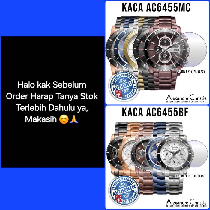 KACA JAM TANGAN ALEXANDRE CHRISTIE AC6455 AC 6455 MC AC6455BF ORIGINAL