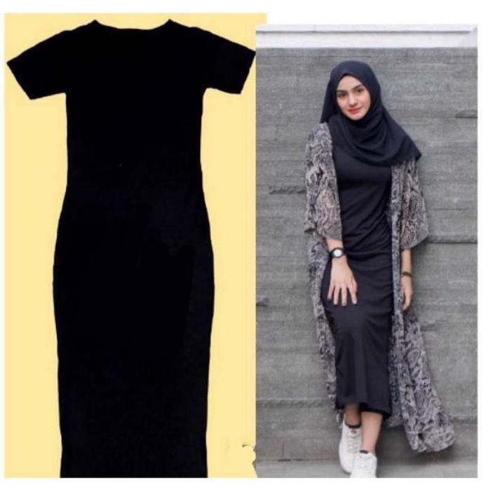 Diskon Iner Span Dress // Iner Manset // Iner Gamis Tangan// Gamis Prermium