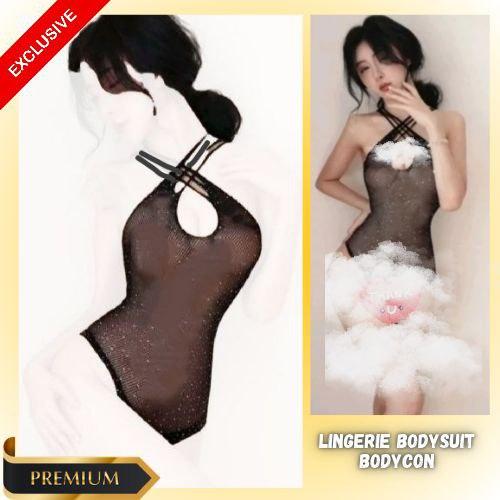 Lingerie Sexy Bodysuit Teddy Transparan Baju DinasSwimsuit Import MYOL