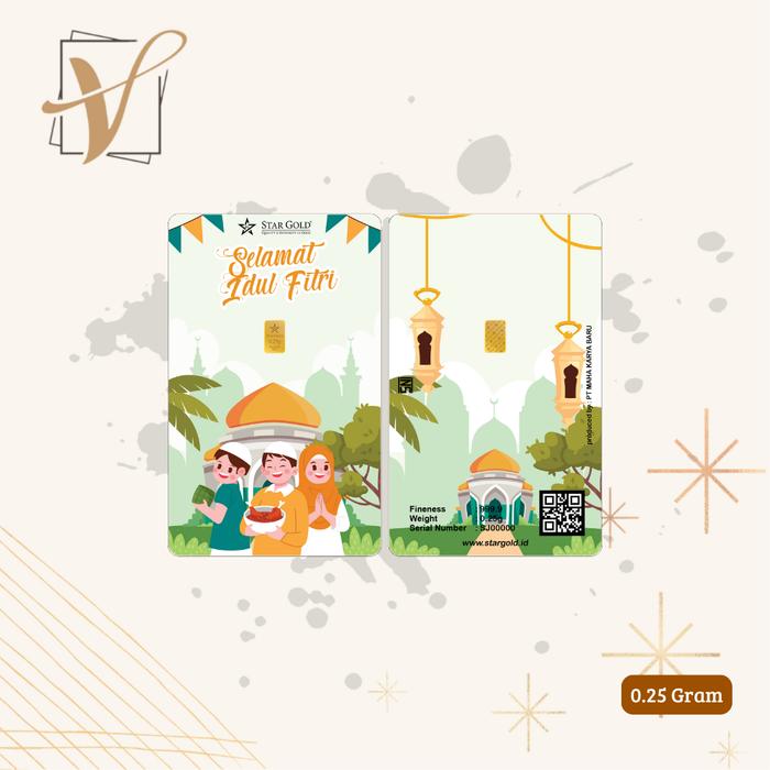 LOGAM MULIA STARGOLD IDUL FITRI SERIES KE 7 - 0.25 GRAM